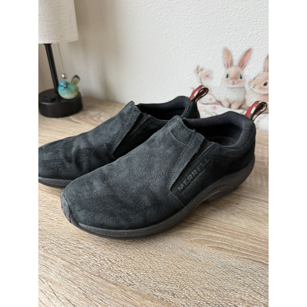 Merrell Slip-On Women’s Black Suede Low Top Sneaker Athletic Shoes J60826